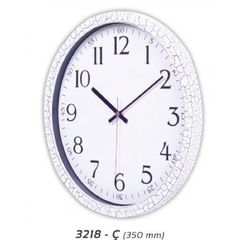 Çatlak Desenlİ Plastİk Duvar Saatİ (350 mm)